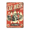 Garage Poster Metal Painting Tin Sign Plaque Vintage Wash Shop Tire Service Retro Metal Signs Garages Car Repair Man Cave Wall Art Decor Size 20x30cm