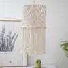 Tapestries Lamp Shade Macrame Boho Hangings Pendant Light Cover Handmade Woven Decoration For Home Nursery Dorm Decor