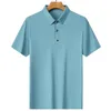 Heren Polos Classic Style Men's Casual gestreepte korte mouw Polo shirt Business Fashion Regular Fit mannelijke merk Tops