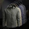 Men's Jackets Nouveaux hommes veste imperméable à capuche pardessus hommes en plein air escalade coupe-vent coupe-vent automne hiver veste T221017