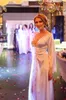 Wraps Lace V Neck Bridal Nightgowns Waistband Sleepwear Women Sexy Bathrobe Sweep Train 2022 Beaded Front Split Party Dress