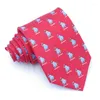 Bow Ties Dark Blue Business Tie Red Elephant Foal Five Pointed Star Cute Cartoon Mönster Male 8cm Cravata