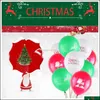 Party Decoration Party Decoration Christmas Balloons Arch Garland Kit 12 Inch Latex Deer Snowflake And Santa Claus Balloon For Suppli Dhjwl