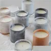 Candle Holders Round Vessel Cement Cup Sile Mod Concrete Jar Candlestick Plaster Pen Holder Mold Drop Delivery 2022 Home Garden Dhnvn