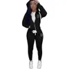 2022 Vinterkvinnor Designer Tracksuits Long Sleeve Sweatpants Två stycken Set Jogging Sport Sport Fashion Letter Print Baseball Outfits K10502