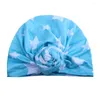 Sombreros 10pcs 2022 Niños Invierno Cálido India Cap para niño Turban Star Knot Skullies Beanie Girl Head Wrap Bohemian