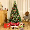 Decorazioni natalizie Collare creativo per albero Anello natalizio multiuso Piedi di Babbo Natale Tutta la gonna decorativa