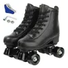 Ice Skates 5 färger vuxna pu läder rullskridskor glidande inline quad sneakers träning Europa storlek 4 hjul flash l221014