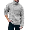 Herrtröjor Nya herrtröja Turtlene I Warm Män vridsull Pullover High Turtle Ne Casual Fashion Sweter Pull Homme G221018