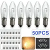 50pcs E10 Candle LED Light Super Bright Warm White Fairy Lamp