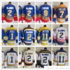 Film CCM Vintage Ice Hockey Jerseys Stitched 2 Al MacInnis 1 Glenn Hall 9 Shayne Corson 7 Joe Mullen 11 Brian Sutter Stitched Jersey