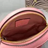 Borsa a tracolla circolare Borsa a tracolla rotonda a catena Borsa a mano Borsa da donna Testa Ritratto Portafoglio con pochette alla moda in vera pelle Pianura Chiusura con cerniera regolabile