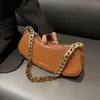 Bolsos de noche, bolsos de mano de alta calidad para mujer, moda 2022, cadena gruesa, hombro para mujer, bandolera de estilo occidental que combina con todo