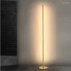 플로어 램프 북유럽 미니멀리스트 LED 창조적 인 거실 검은 금속 루미나리아 스탠딩 램프 램프라 비품