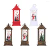 Christmas Decorations LED Electronic Square Light Landscape Path Lights Battery Lamp Year Ornaments Tree Hanging Home Decor Gift