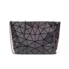 女性用バッグ明るいバックパックカラフルな幾何学的ダイヤモンドチェーンバッグ財布