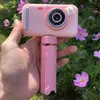 Digital Cameras 2.4 Inch Ips Color Screen Children Kids Camera Pography Tools Slr 180 Degrees Rotation Mini Po Birthday Gift