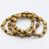 Link Bracelets DIY Natural Gold Coral Cylindrical Drum Ball Brecelets Elastic Rope Jewelry For Women Seashell Handmade Christmas Gift Party