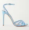 Perfect Women Tequila Sandals Shoes Strappy Crystal abbellimento Tacchi alti in pelle Sexy Party Wedding Lady Gladiator Sandali EU35-43