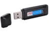 미니 오디오 음성 레코더 Dictaphone Pen USB USB USB Flash 드라이브 소매 패키지에서 최대 32GB의 검은 흰색 지원