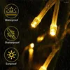 سلاسل من 4-40 متر شاق في الهواء الطلق جارلاند إكريسماند إضاءة LED الستار Icicle String Lights Garden Square Year