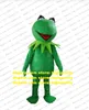 Zielony Kermit Frog Mascot Costume Adult Cartoon Postacie strój Klasyczne podarunki Wydawanie ulotek CX4039