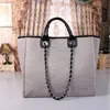 Mode dames cc tas een schouder draagbare jindian strand buitenlandse handel damestas canvas tas