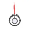 Ciondolo vuoto in metallo sublimato per ghirlande decorative natalizie ornamenti in metallo ZZB16495