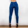 Shascullfites Melody Jean skinny extensible bleu foncé pour femme vintage taille haute à enfiler extensible