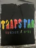 Толстовка Trapstar, полный спортивный костюм, радужное полотенце, вышивка, расшифровка, спортивная одежда с капюшоном, мужской и женский костюм, брюки на молнии YY4427