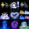 Strings LED String Light 5/10M/20m 50/100/200 LED Batterij Fairy Koperdraad Twinkle Twinkle Garlands Bruiloft Kerst Tree Holiday Decor Lampen