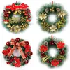 Flores decorativas Ornamentos de Natal Pinees Decoração de agulha Decoração da garland pendura de decoração do dia da janela