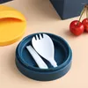 Dinnerware Sets Stainless Steel Insulated Soup Cups Lunch Box Container Portable Bottle Sealed Breakfast Cup Milk Oatmeal With Spoon