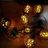 Dizeler Güneş Titreşen Alev Fener Ball String Işıkları Açık su geçirmez Veranda Bahçe Arka Bahçesi Partisi Noel Dekoru