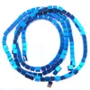 Bleu naturel hématite matériaux pierre entretoise perles carré Charmy Cube pour la fabrication de bijoux collier à faire soi-même accessoires BL326