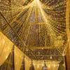 سلاسل من 5 م-100 متر زفاف عيد الميلاد حديقة المنزل حفلة في الهواء الطلق الديكور الأضواء الخيرية LED