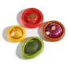 Transparent Film Fruit and Vegetable Savers Crisper Set Lemon Avocado Tomato Onion Refrigerator Storage Containers