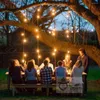 Cordes Étanche Heavy Duty 15M Extérieur Edison Ampoule Guirlande Lumineuse Connectable Festoon Pour Fête Jardin Noël Vacances Guirlande Café