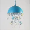 Chandeliers Pink/Blue Pendant Lamp Living Room Candle Lamps Luxury Modern Children Chandelier Lights AC D