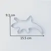 Baking Moulds KENIAO Gecko Cookie Cutter For Kids Birthday Party Biscuit / Fondant Pastry Bread - 15.5 X 9.3 Cm Stainless Steel