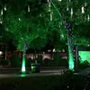 Cordes LED lampe solaire météore pluie lumières extérieur étanche guirlande lumineuse de noël pour la décoration de fête de mariage jardin