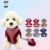 Dog Collars Winter Warm Pet Harness Set Leash Thick Faux Fur Soft Vest Teddy Poodle Small Arnes Perro Laisse Chien