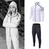 V￪tements de gymnase ￠ sweat ￠ capuche d￩contract￩ pour hommes Costume de course 2 pi￨ces R trackpants de jogging jogging shirt d'entra￮nement sur tracks