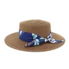 Breda brimhattar 2022 kvinnor vår sommar vintage klassisk retro jazz damer varm kvinnlig mode fedoras halm filt kepsar platt topp hatt