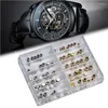 Kit di riparazione per orologi Sostituzione professionale di parti di corona Strumento accessorio in acciaio inossidabile oro argento assortito per orologiaio