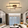 Żyrandole fanpinfando nowoczesny sufit LED do salonu sypialnia czarna studia kuchnia oświetlenie wewnętrzne