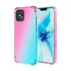 Dégradé de couleurs antichoc Airbag étuis transparents étuis de Protection complète couverture pour iPhone 14 13 12 Mini 11 Pro Max X Xr Xs Max 8 7