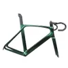 Rim Brake Aero Telaio bici da strada TT-X35 Cavi interni completi BB86 Green Purple Chameleon YS3068