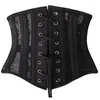 Bustiers Corsetsets de espartilho curto feminino de bainha de aço bainha bainha de barriga de malha respirável cinto de cintura cormelet