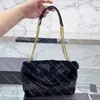 Bolso de hombro Bolso de diseñador para mujer Bolso bandolera con solapa de cadena acolchada Monedero para mujer